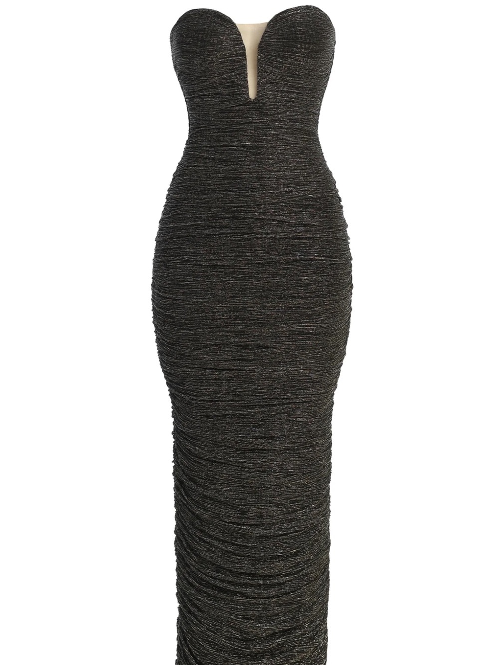 JLUXLABEL BLACK/GOLD METALLIC MESH MAXI DRESS - Size S - Picture 3 of 10